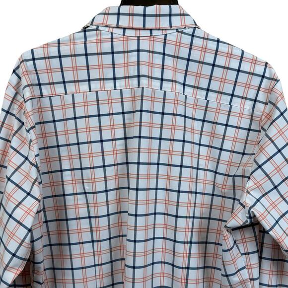 MIZZEN+MAIN Men's Shirt XL Multi-Color Trim Fit Long Sleeve Check Button Up - Picture 4 of 8